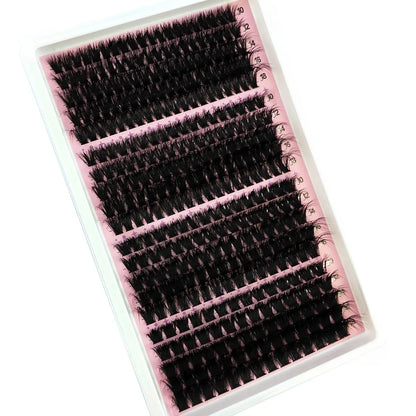 340/390pcs 40D-160D Mix 5D Fluffy Individual Lashes Clusters Extensions False Eyelash DIY at Home Cluster Makeup Eyelash Tools